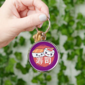 Funny Sushi Cartoon Design Sleutelhanger (Hand)
