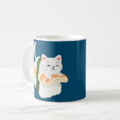 Funny Sushi Cats for all Cat Lovers Koffiemok (Voorkant links)