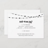 Funny Sushi Invitation Reply Kaart Insert - Kraft (Voorkant / Achterkant)