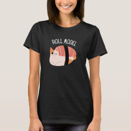 Funny Sushi Kat Roll Model T-Shirt