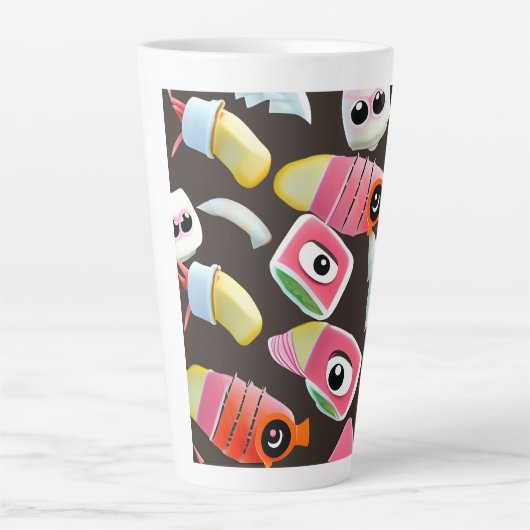 Funny Sushi Latte Mok (Voorkant)