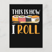 Funny Sushi Maker Witty Japanese Food Maki Briefkaart (Voorkant)