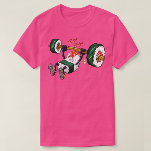 Funny Sushi Weight Lifting Gym Fitness Mannen T-shirt (Design voorkant)