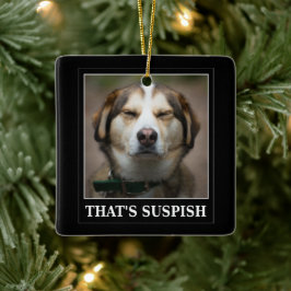 Funny Suspish Dog Meme Keramisch Ornament