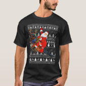 Funny Swallow Bird Lover Santa Riding Swallow Ugly T-shirt (Voorkant)