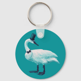 Funny Swan Birdwatch Sleutelhanger