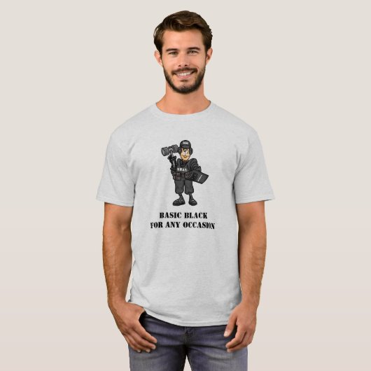 Funny SWAT Officer T-shirt (Voorkant volledig)