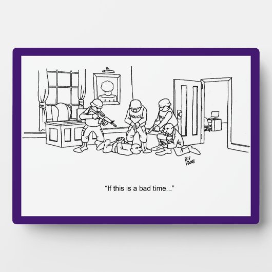 Funny Swat Team Business Plaque Fotoplaat (voorkant)