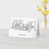 Funny Swat Team Wenskaart Kaart (Gele Bloem)