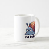 Funny Sweaty Snail Mug – “I’m Doing It” Motivation Koffiemok (Voorkant rechts)