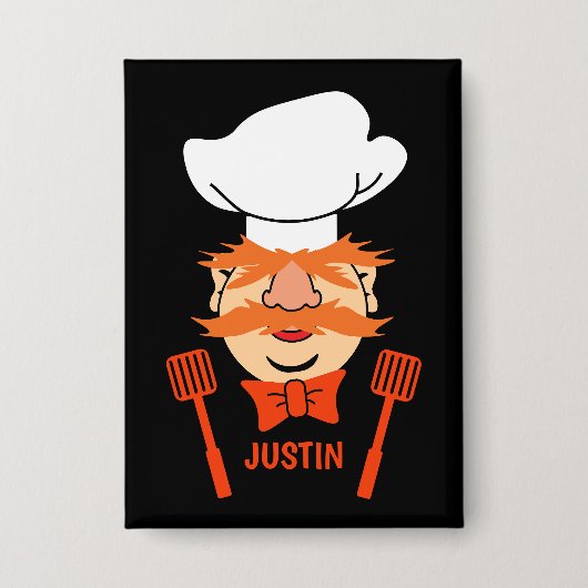 Funny Swedish Chef Button (Voorkant)