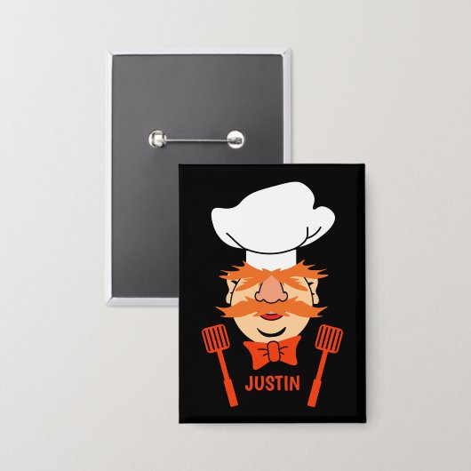 Funny Swedish Chef Button (Voorkant / Achterkant)