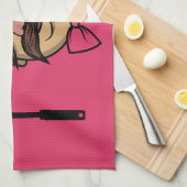 Funny Swedish Chef Theedoek (Quarter Fold)