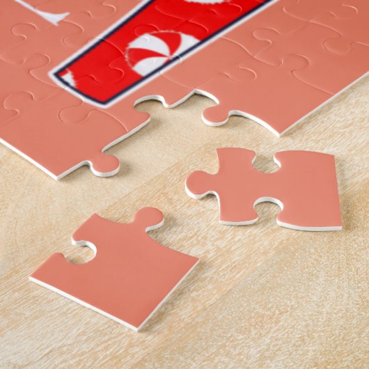 Funny Swedish KerstGod Jul Dala Horse Dalahos Legpuzzel (Zijkant)