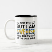 Funny Swedish Tweekleurige Koffiemok (Links)