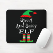 Funny Sweet And Sy Elf Shirt Xmas Family Matching Muismat (Met muis)