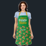 Funny Sweet Dreams Made of Cheese Pizza Pattern Schort<br><div class="desc">Grappig en cool geschreeuw om het koken leuker te maken. Gepersonaliseerd geschenk voor familie en vrienden die graag koken, bakken en een nieuw recept proberen in de keuken. Pas de formulering aan zodat deze bij uw gelegenheid past. U kunt het Hulpmiddel van het Ontwerp gebruiken om het doopvonttype, de doopvontkleur...</div>