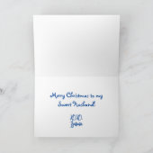 Funny Sweet Gingerbrood Husband Kaart (Binnen)