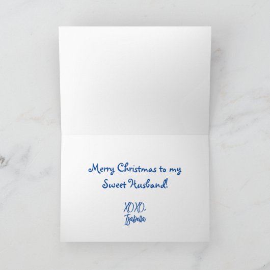 Funny Sweet Gingerbrood Husband Kaart (Binnen)