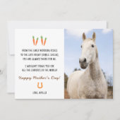 Funny Sweet Horse Happy Mothers Day Kaart (Voorkant)