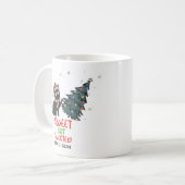 Funny Sweet, maar Twisted Cat Kerstkoffie Mok (Voorkant links)