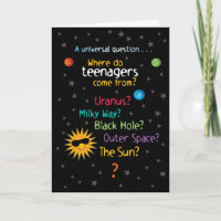 Funny/Sweet Space Tiener Birthday