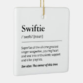 Funny Swiftie Definition Nordic Tree Holiday Keramisch Ornament (Rechts)