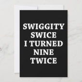 Funny Swiggity 18th Birthday Kaart (Voorkant)