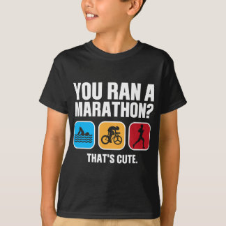 Funny Swim Bike Run Triathlon Mannen Vrouwen Triat T-shirt