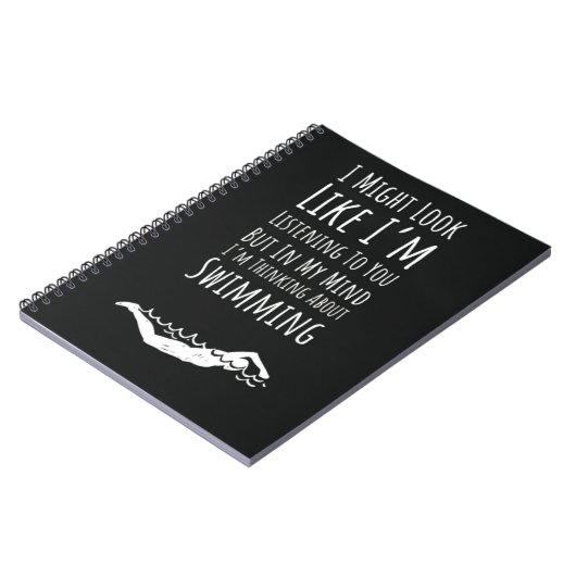 Funny Swim Gifts For Swimmers Swimming Sports Team Notitieboek (Linkerzijde)