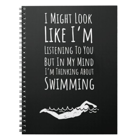 Funny Swim Gifts For Swimmers Swimming Sports Team Notitieboek (Voorkant)