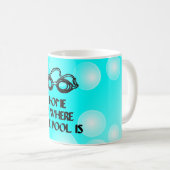 Funny Swim Quote - Coffee Mok voor zwemmers (Voorkant rechts)