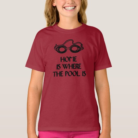 Funny Swim Quote - Long-Sleeve Top voor kinderen (Voorkant)