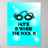 Funny Swim Quote - Poster (Voorkant)
