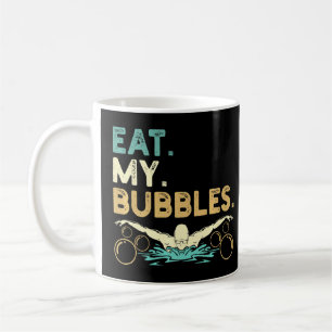 Funny Swimmer eet mijn bubbels-zwemmer Koffiemok