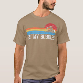 Funny Swimmer eet mijn bubbels-zwemmer T-shirt