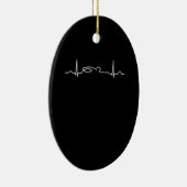 Funny Swimmer Heartbeat Apparel (Zwemende Mannen V Keramisch Ornament (Rechts)