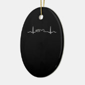 Funny Swimmer Heartbeat Apparel (Zwemende Mannen V Keramisch Ornament (Links)