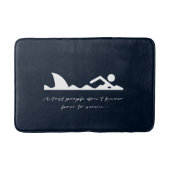 Funny Swimmer Swimming Shark Sarcasm Lover Gift Badmat (Voorkant)