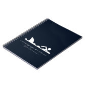 Funny Swimmer Swimming Shark Sarcasm Lover Gift Notitieboek (Linkerzijde)