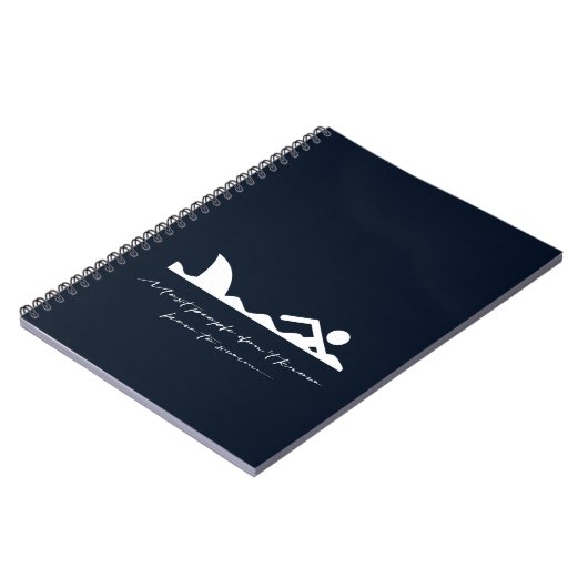 Funny Swimmer Swimming Shark Sarcasm Lover Gift Notitieboek (Linkerzijde)