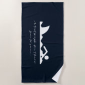 Funny Swimmer Swimming Shark Sarcasm Lover Gift Strandlaken (Voorkant)