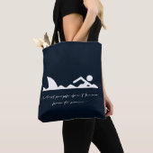 Funny Swimmer Swimming Shark Sarcasm Lover Gift Tote Bag (Dichtbij)