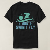 Funny Swimmer Swimming T-shirt (Design voorkant)