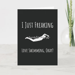 Funny Swimming Cards Swim Team Swimmer Sports  Kaart