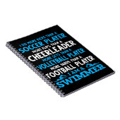 Funny Swimming Definition Swimmer Notitieboek (Rechterzijde)