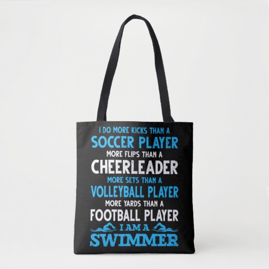 Funny Swimming Definition Swimmer Tote Bag (Voorkant)