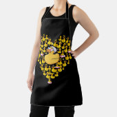 Funny Swimming Duck Heart Symbol Love Lifebuoy Duc Schort (Insitu)