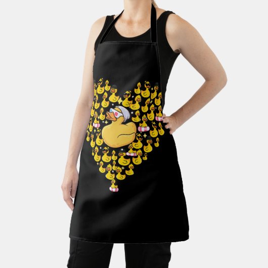 Funny Swimming Duck Heart Symbol Love Lifebuoy Duc Schort (Insitu)