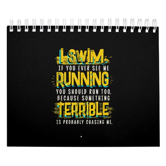Funny Swimming Gift a Swimmer Kalender (Hoes)